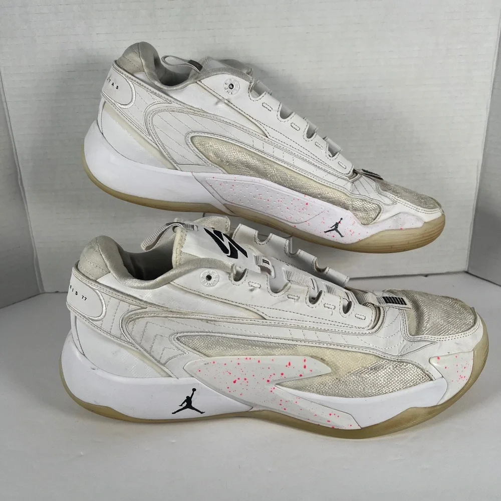 Jordan Luka 2 White Red Gum Non Desistas Non Exieris DX8733-106 Mens 13